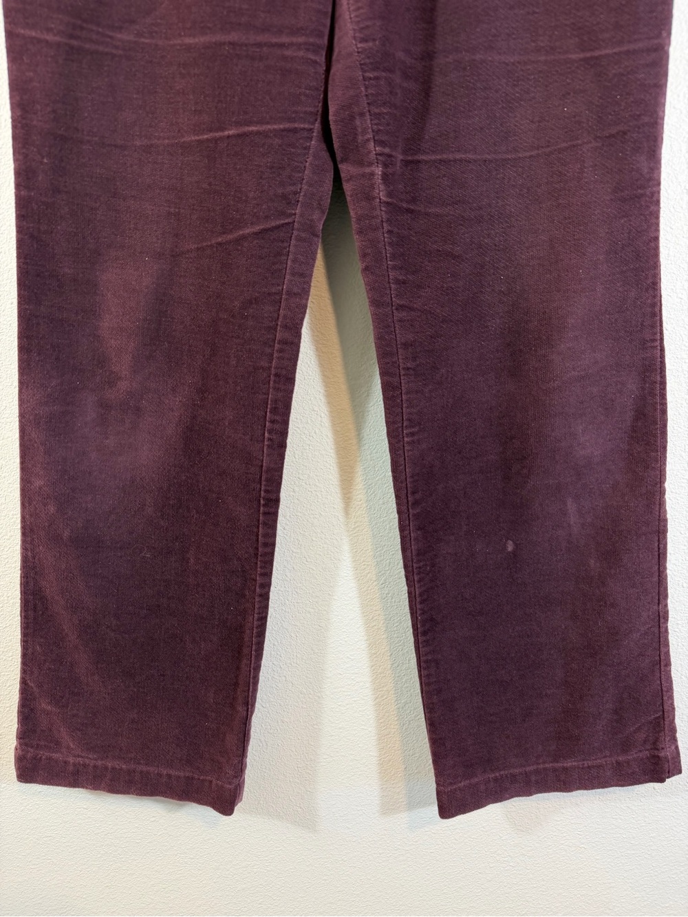 Laura Ashley Purple Corduroy Pants Size US 8 Wide Leg 90s Cottage Casual Preppy - Picture 3 of 11